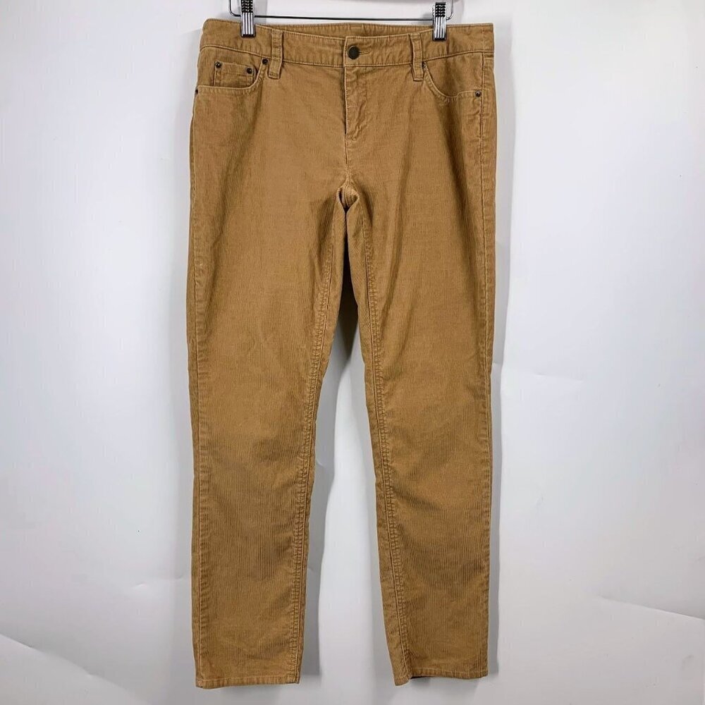 Garnet Hill Women's Low Rise‎ Cotton Corduroy Taper Pants SIze 6 P